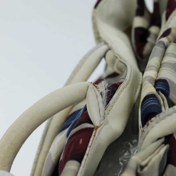 PRADA Lip Pattern Hand Bag Nylon Multicolor Auth - Picture 7 of 16